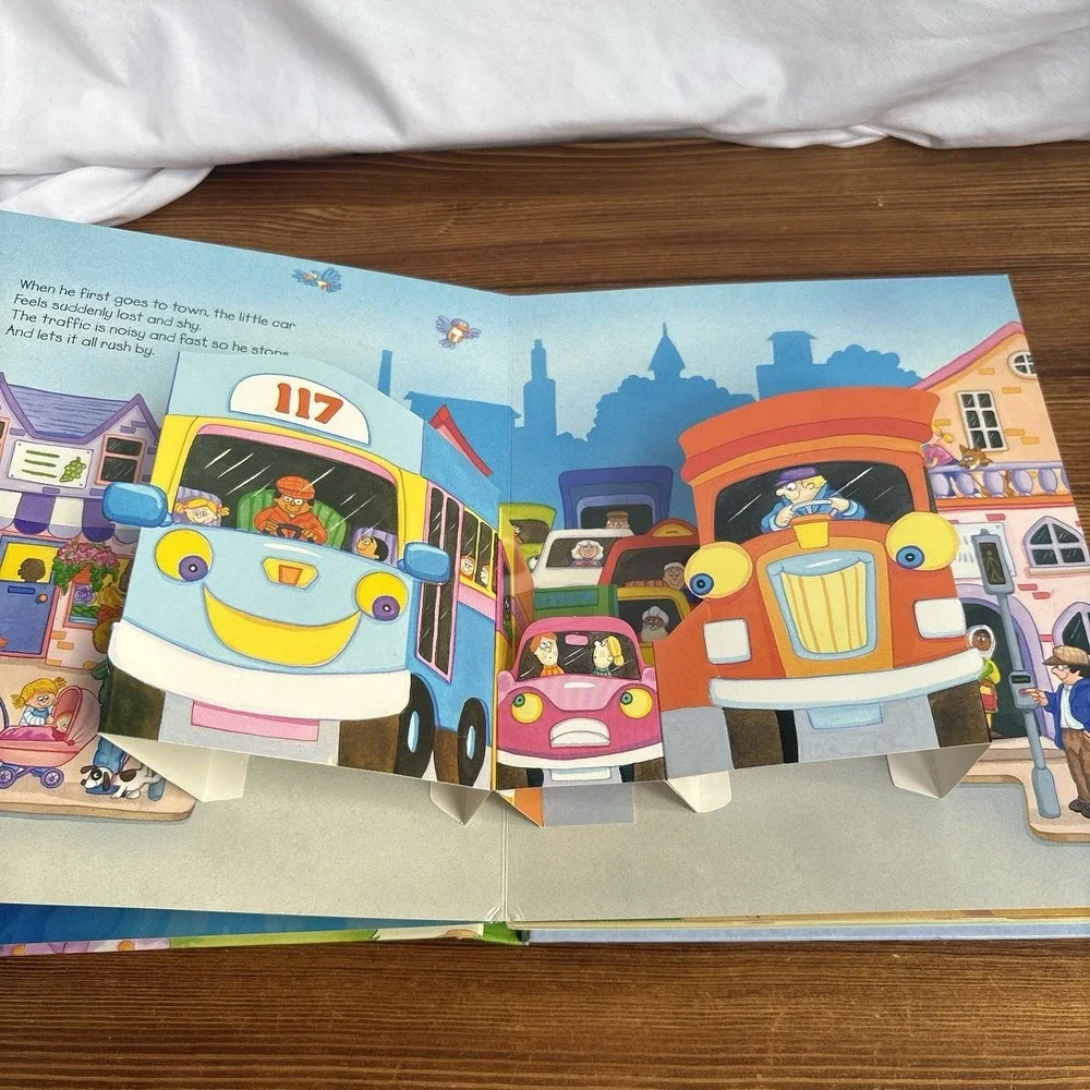 Trains Boats and Planes Pop Up Book 2003 Hardcover Complete Working Pop Ups